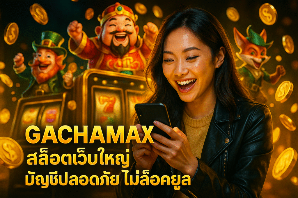 GACHAMAX สล็อตเว็บใหญ่ บัญชีปลอดภัย ไม่ล็อคยูส